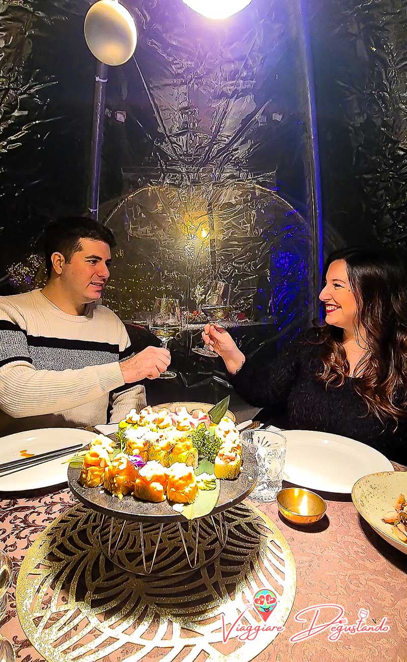 Cena romantica igloo